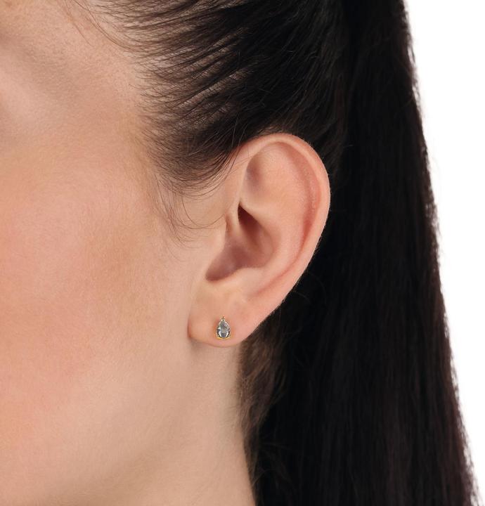 Actual product image Amor ear jewellery for women, 925 Sterling silver, glass (Silver 925)