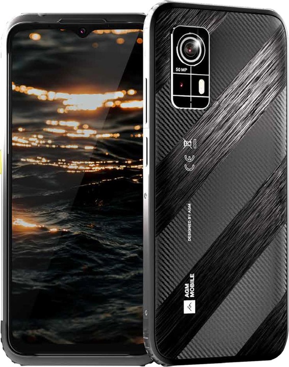 Actual product image Bea-Fon AGM MOBILE H6 Rugged smartphones (256 GB, Black, 6.56", Hybrid Dual SIM, 50 Mpx, 4G)