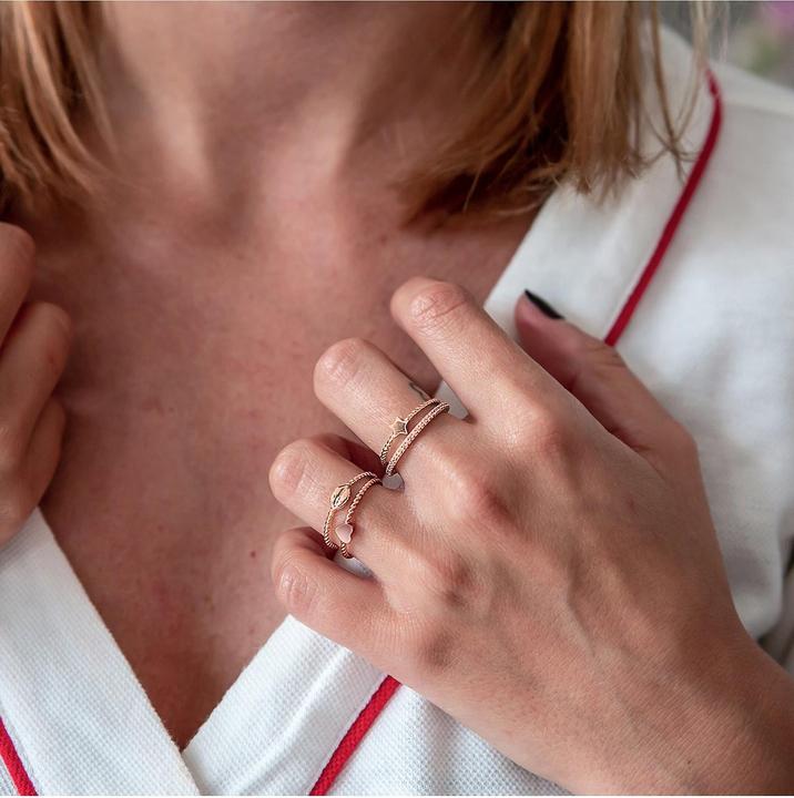Produktbild Glanzstücke München Damen Sterling Silber Zirkonia roségold - 6098 (56, 925 Silber)