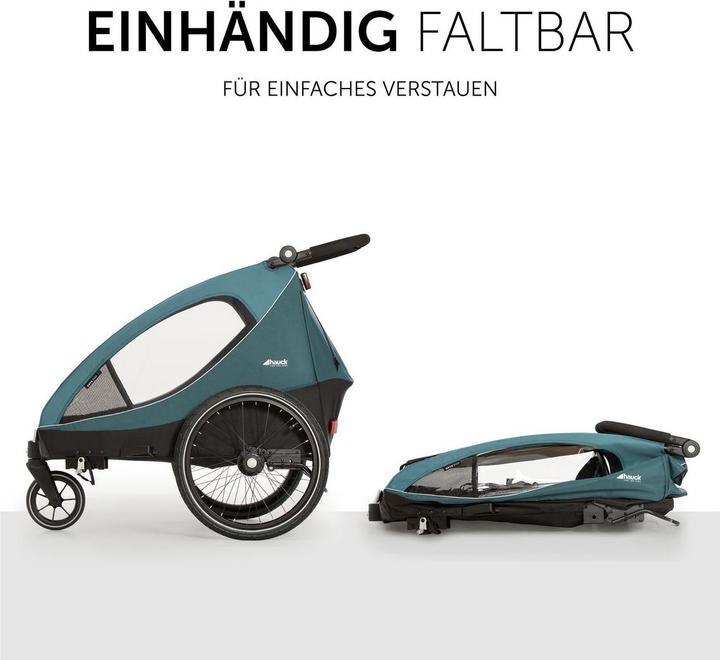 Produktbild Hauck 2in1 Fahrradanhänger Sparset Dryk Duo - für