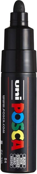 Actual product image Posca Marker PC-7M round tip (Black, 5.50 mm, 1 x)