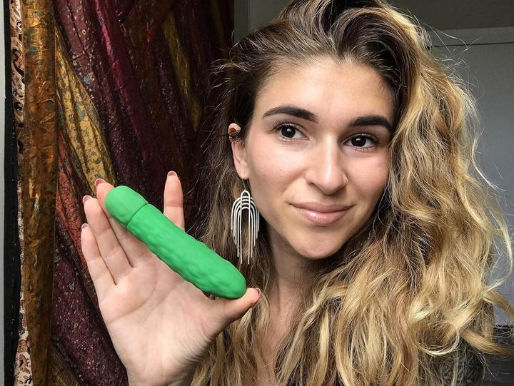 Actual product image Emojibator Vibrator Pickle