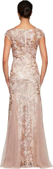 Produktbild Alex Evenings Vestito Lungo Ricamato a Campana con Gonna a Godet e Scialle (12XL)