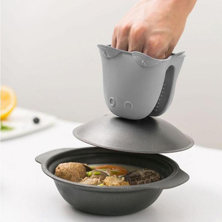 Immagine prodotto JTI Guanto da forno in silicone, coccodrillo - grigio (Silicone)