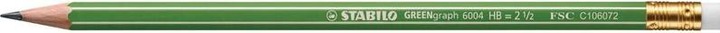 Produktbild STABILO GREENgraph Bleistift mit Radiergummi HB (2.20 mm, HB, 1 x)