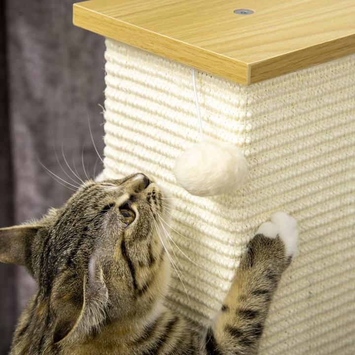 Actual product image Jamb Scratching post (80 cm, Oak+cream white)