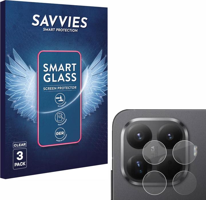 Produktbild Savvies Panzer Schutzglas für Xiaomi 15T Pro (NUR Kameraschutz) Schutzfolie Displayschutz Display Schutz (3 Stk., Xiaomi 15T Pro)
