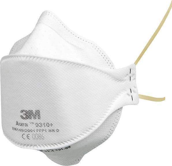 Actual product image kaiserkraft 3M™ Aura™ 9300 folding mask, FFP1, pack of 20, white, without valve. (FFP1, 20 x)