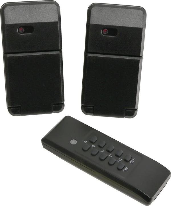 Produktbild Mumbi Funksteckdosen-Set 24279, schwarz, Outdoor, 2 Steckdosen (2x)