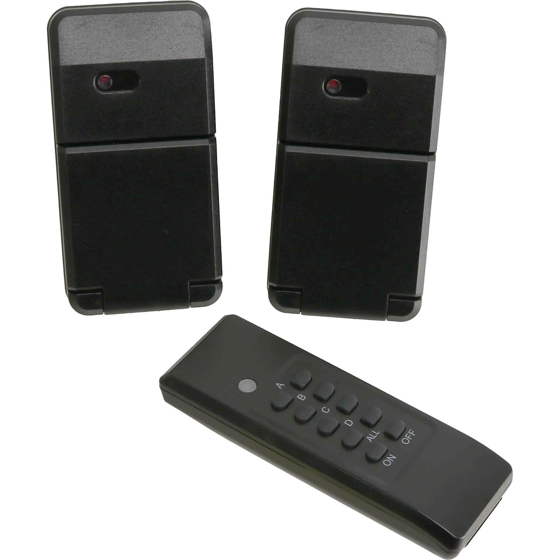 Mumbi, Steckdosenleiste, Funksteckdosen-Set 24279, schwarz, Outdoor, 2 Steckdosen (2 x)