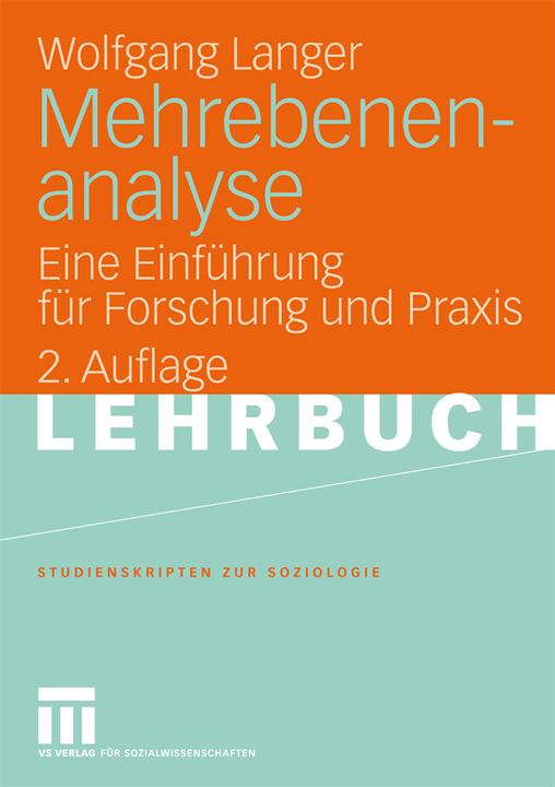 Produktbild Mehrebenenanalyse (Deutsch, Wolfgang Langer, 2008)