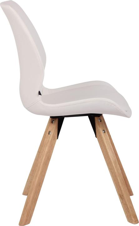 Image du produit CLP Chaise Luna similicuir, blanc