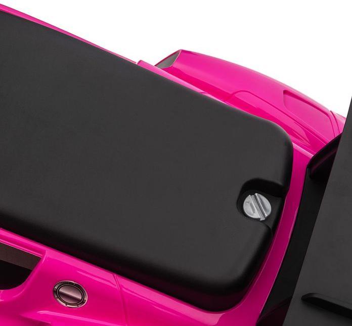 Actual product image Swisshandel24 Rutschauto, Bobby Car mit Stauraum, Hupe und Musik Blau 65 x 29 x 37 cm, rosa