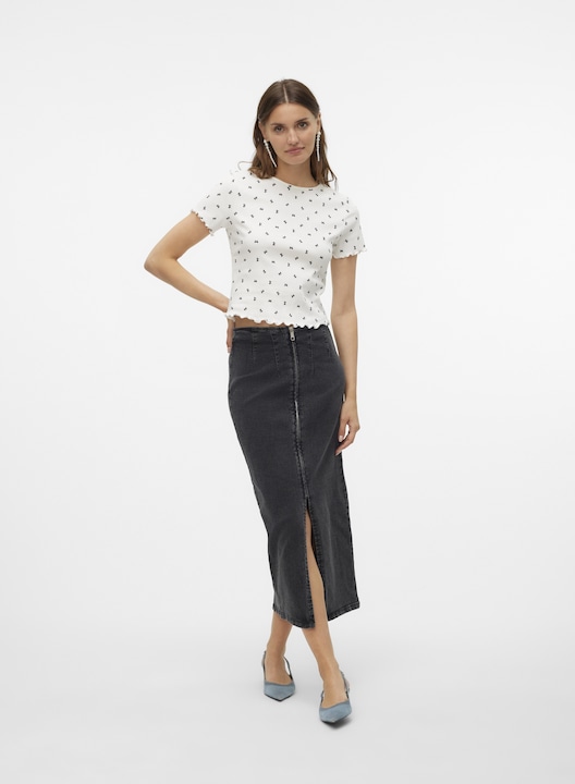 Actual product image Vero Moda VMMONIC midi skirt denim skirt (M)
