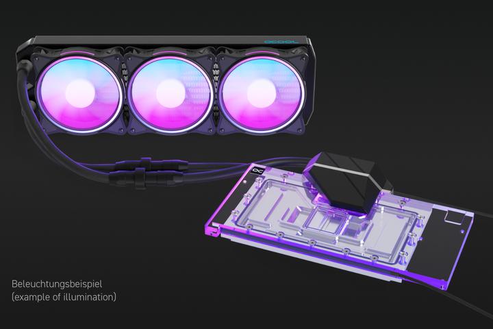 Actual product image Alphacool Eiswolf 2 AIO - 360mm RTX 4090 Suprim with Backplate