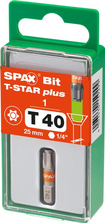 Image du produit Spax BIT T-STAR PLUS T40 25mm S (T 40)