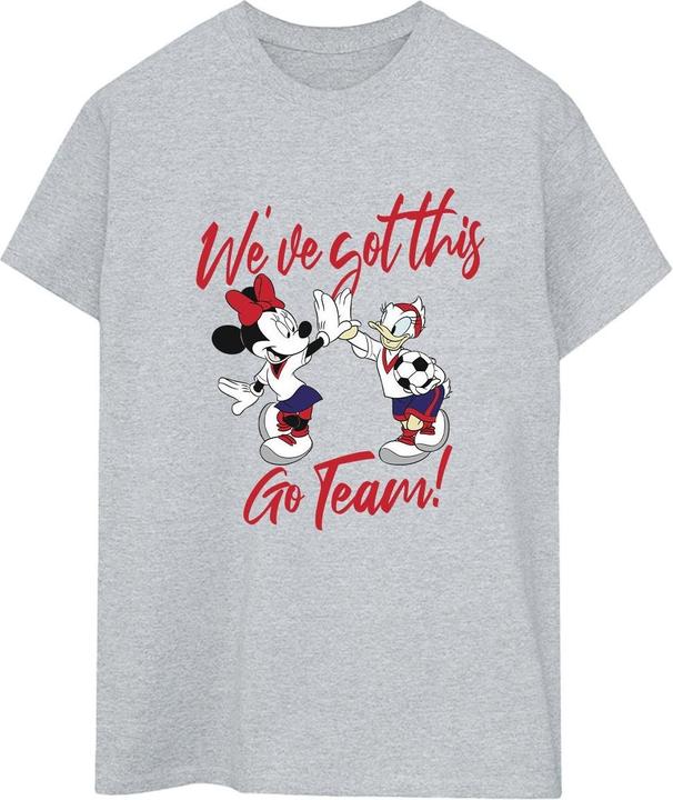 Actual product image Disney Womens/Ladies Minnie Daisy We've Got This Cotton Boyfriend T-Shirt (XXL)