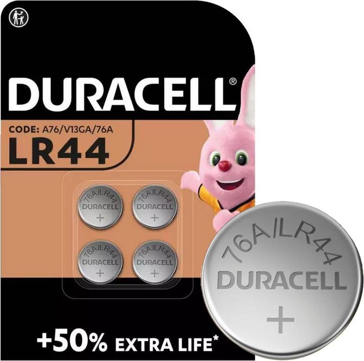 Produktbild Duracell LR44 (76A) Alkaline - 4 Knopfbatterien (4 Stk., LR44, 170 mAh)