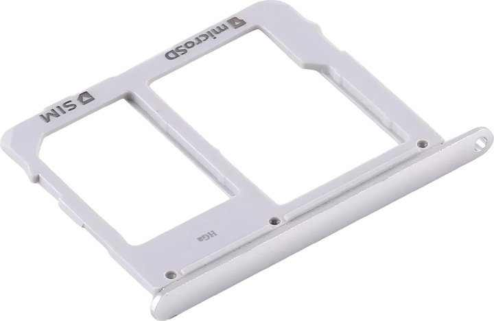 Actual product image Clappio SIM card holder for Galaxy Tab S5e micro SD slot silver