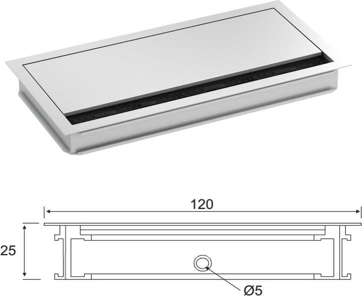 Actual product image Bachmann Loop Square - Cable Gland - Anodized