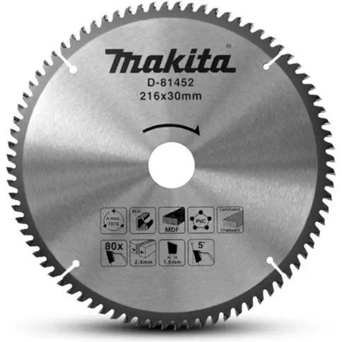 Makita, Lama, Zubehör D-81452 Kreissägeblatt multi 216x30 80T 5g