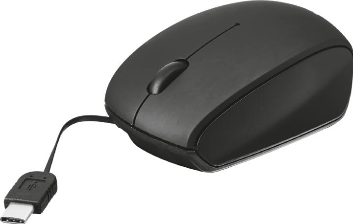 Produktbild Trust USB-C Retractable Mini Mouse (Kabelgebunden)