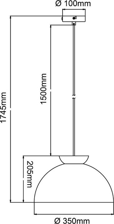 Image du produit Brilliant Nalam lampe suspendue 35cm bois clair/gris Dimension: 174,5x35 (E27)