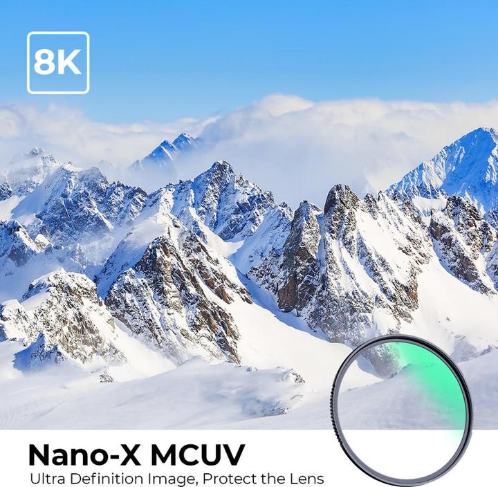 Produktbild K&F Concept 82MM MCUV Protection Filter with 28 Multi-Layer Green Coatings HD Waterproof Scratch Resistant (Nano (82 mm, UV-Filter)