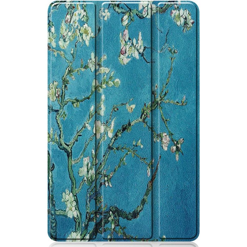 Cover-Discount Galaxy Tab S6 Lite - Tri-fold Smart Leder Case Blumen (Galaxy Tab S6 Lite 10.4 (2020)), Tablet Hülle, Meh...