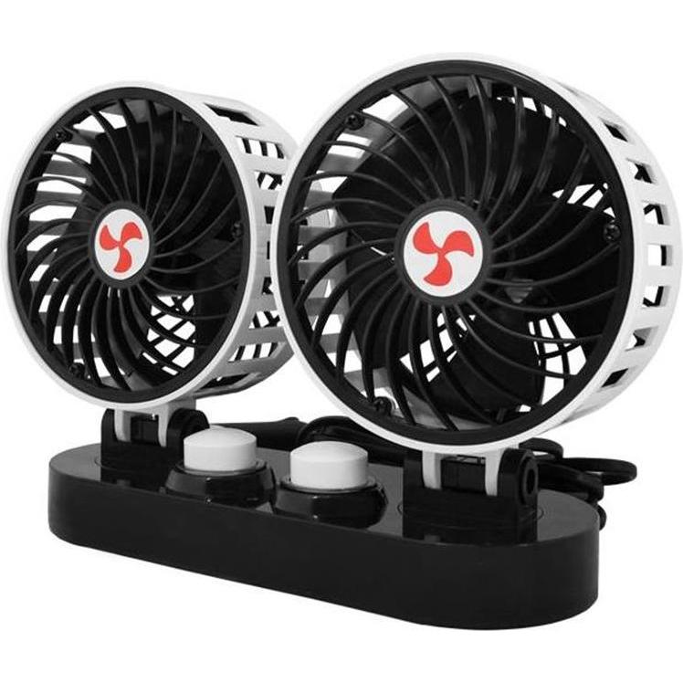 Forever Light Auto-Doppellüfter 24V 2x5" mit Regelung, Ventilator, Weiss