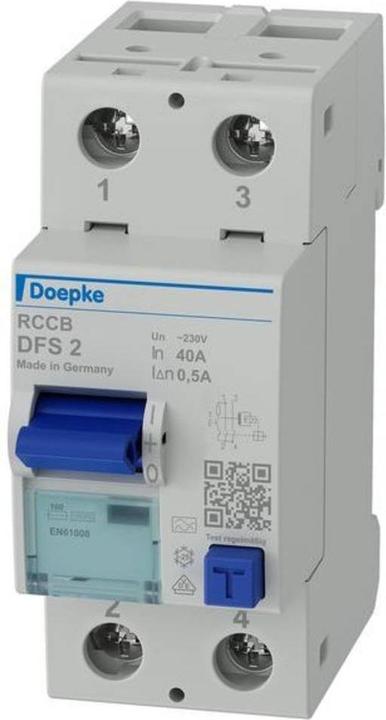 Produktbild Doepke DOEP DFS2-040-2/0,5-A Fi-Schalter 40A 0,5A 2p