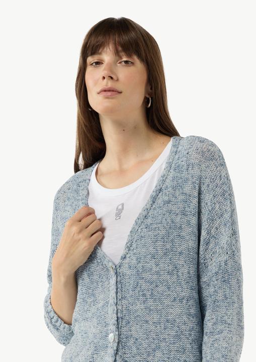 Actual product image Comma Strickjacke Strickjacke aus Baumwollmix mit Rippbündchen (L, S)