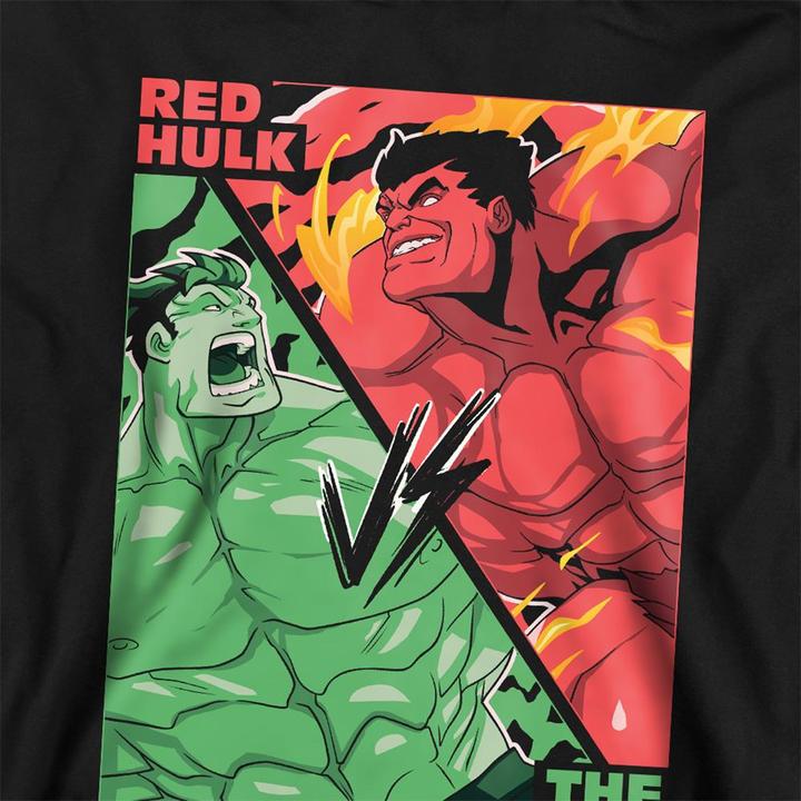 Produktbild The Hulk Vs Red Hulk Kapuzenpullover Zum Überziehen (128)