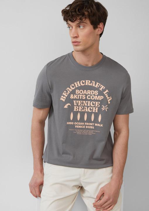 Produktbild S.Oliver T-Shirt Baumwoll-T-Shirt mit Crewneck und Artwork (M)