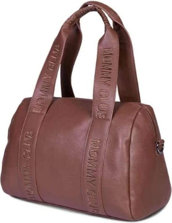 Actual product image Childhome Wickeltasche Mommy Club Signatur Leder dunkelbraun