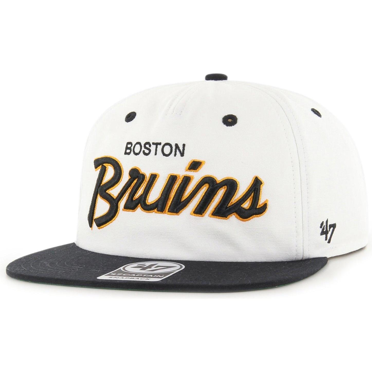 47 Brand, Herren, Cap, Crosstown Boston Bruins Offwhite, Weiss