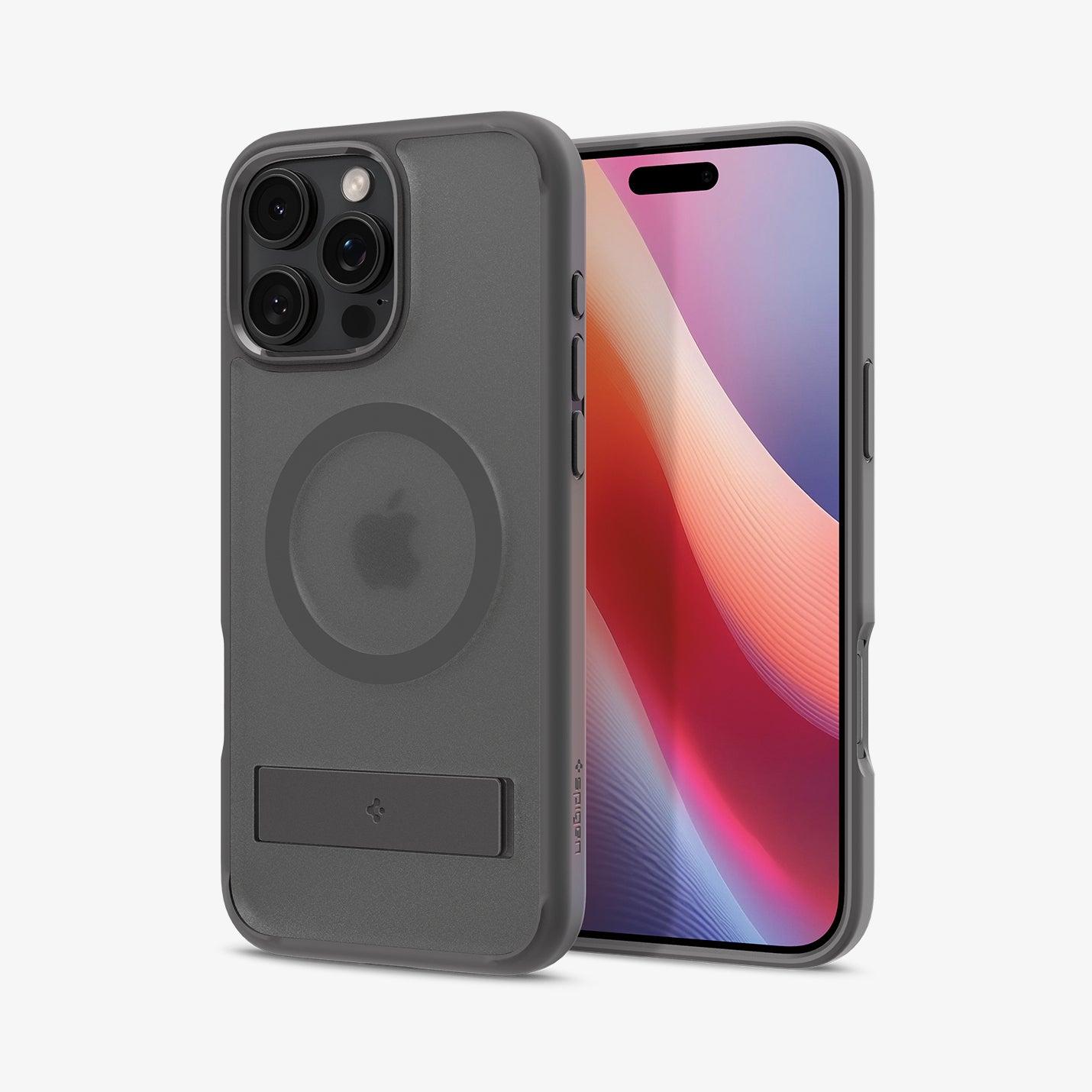 Spigen Ultra Hybrid S (MagFit) (Apple iPhone 16 Pro Max), Smartphone Hülle, Grau