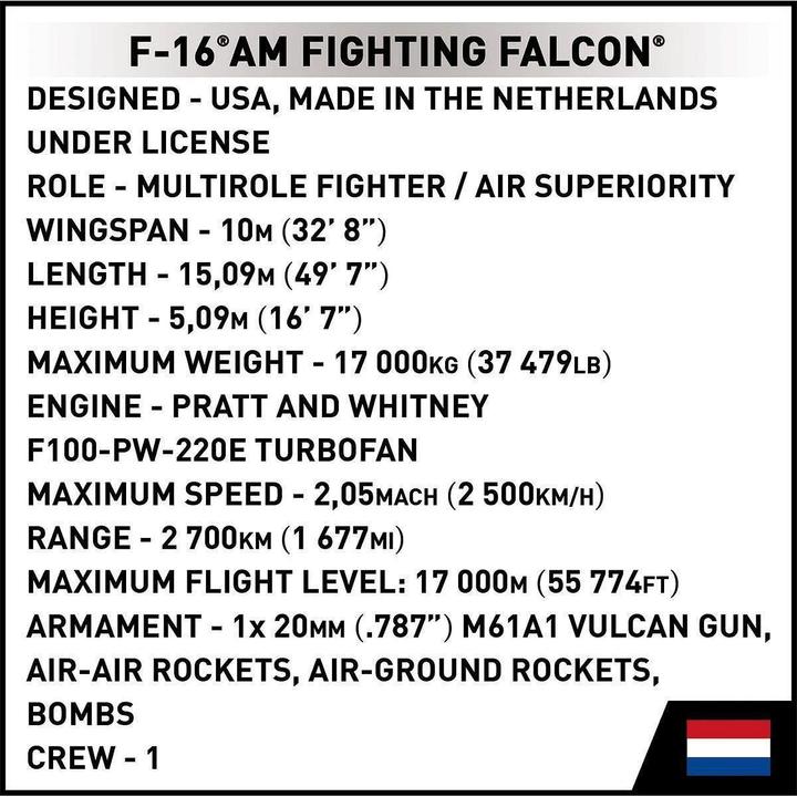 Produktbild Cobi F-16 AM Fighting Falcon