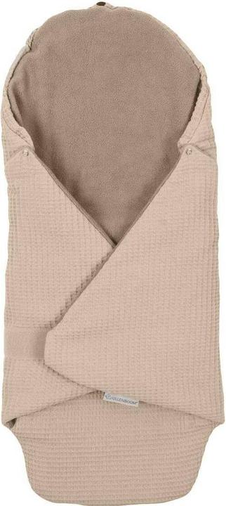 Actual product image Ullenboom Einschlagdecke Waffel-Uni Sand 90 x 100 cm (90 x 100 cm)