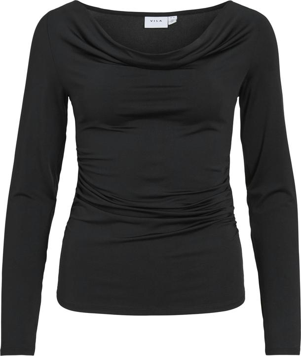 Immagine prodotto Vila VIKANA Wasserfall-Ausschnitt Oberteil mit langen Ärmeln (S)