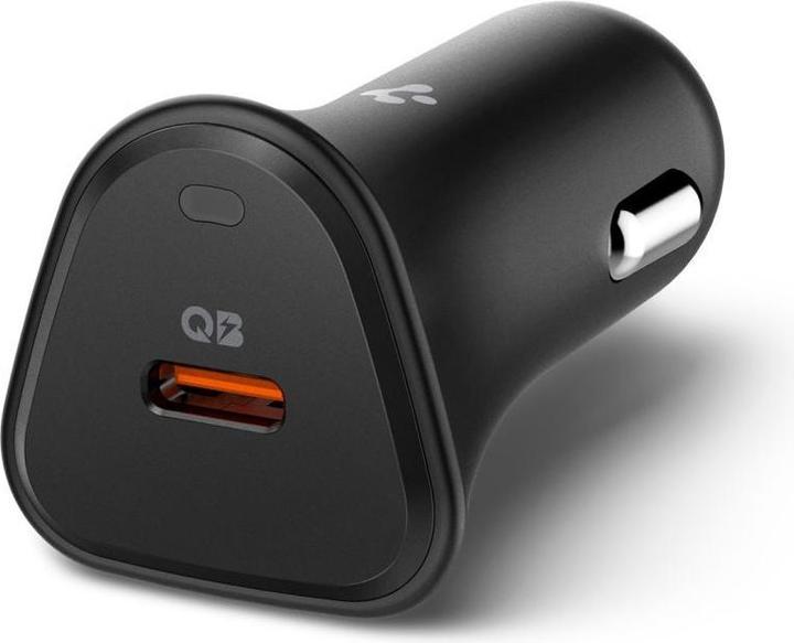 Actual product image Spigen - Car Charger Essential (EV301) - Type-C, Super Fast Charging, Quantum Boost, PD30W - Black