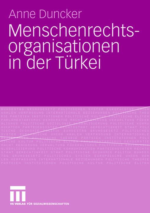 Produktbild Menschenrechtsorganisationen in der Türkei (Deutsch, Anne Duncker, 2008)