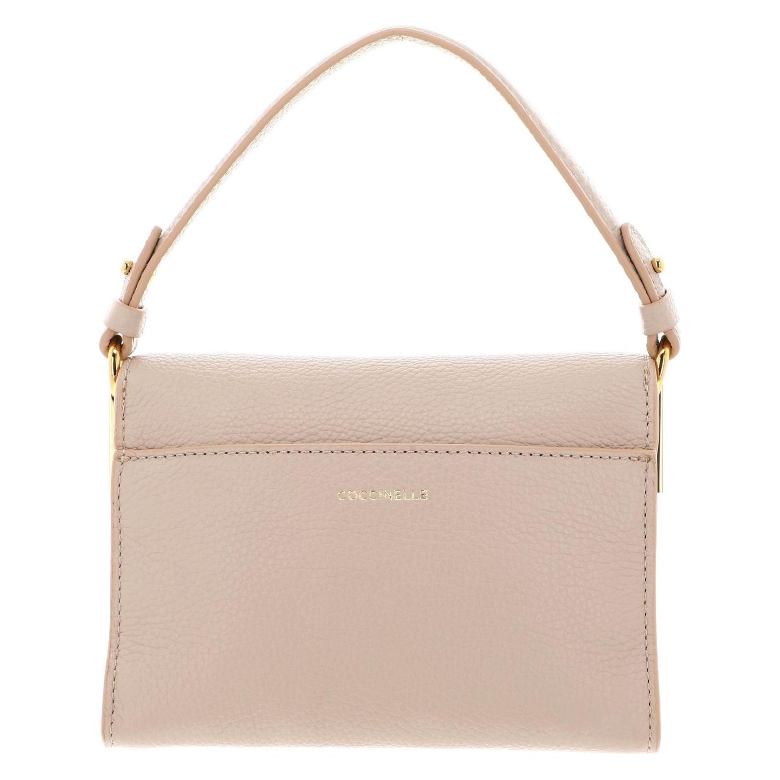 Coccinelle, Damen, Handtasche, Binxie Handbag Grained Leather, Beige