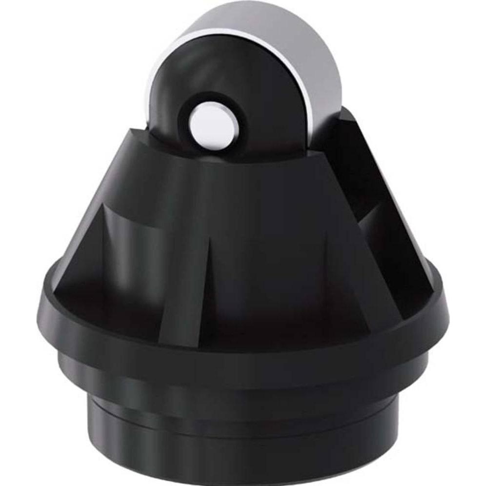 Thumbnail - Siemens Rollenstange Kunststoff mit Stahlrolle, Taster + Schalter, Schwarz