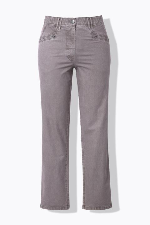 Immagine prodotto Ulla Popken Pantaloni elasticizzati modello Mony con taglio della gamba conico e tasche con zip (48)
