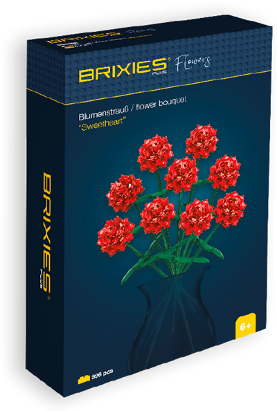 Actual product image Brixies PLUS Bausatz Blumenstrauss Sweetheart