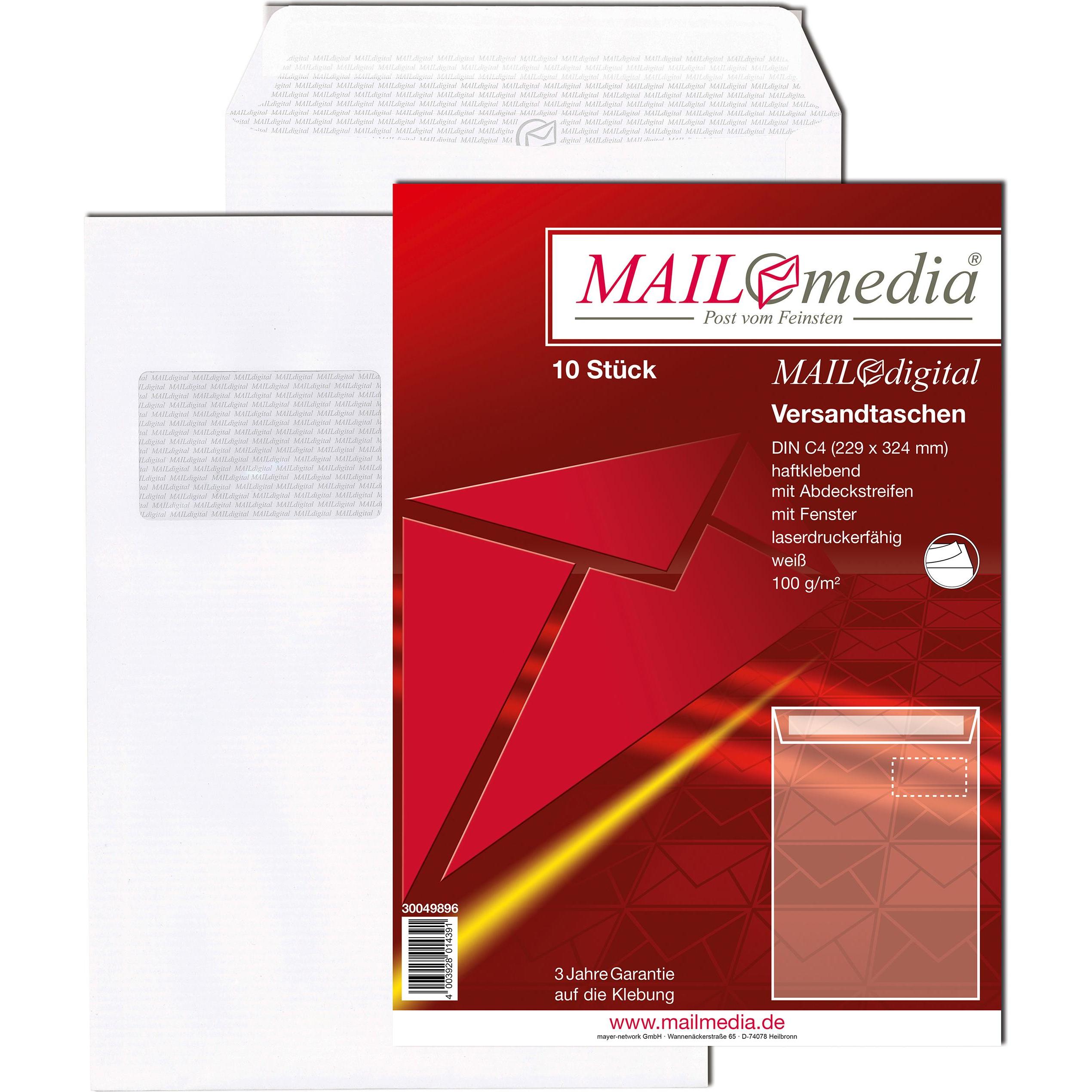 Mailmedia Versandtasche "MAILdigital", C4, weiá (30049896)