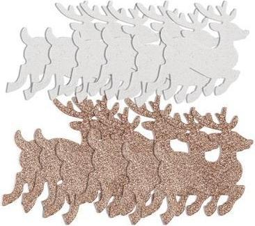 Produktbild DP Craft Glitzerschaumsticker Rentier 12St