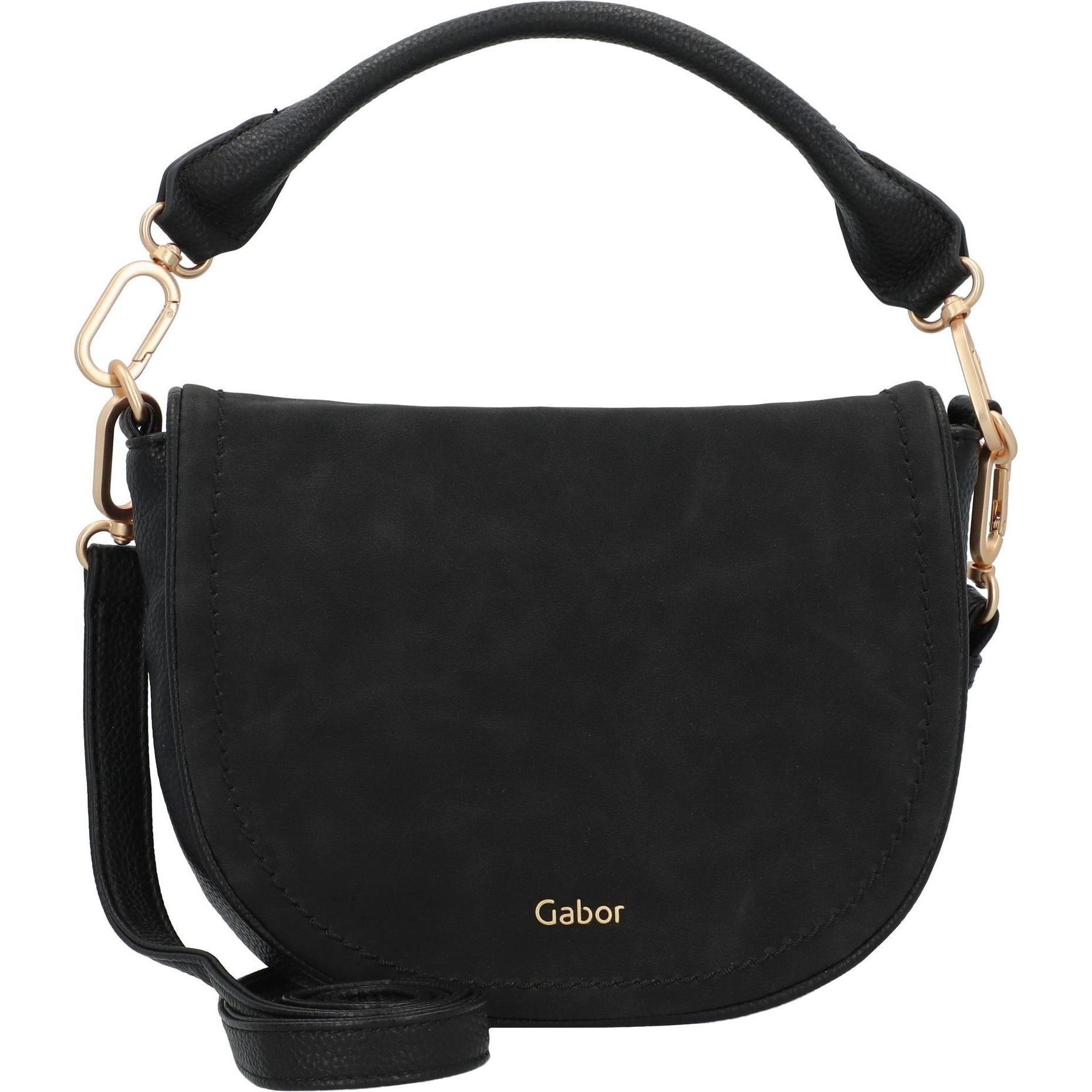 Gabor, Handtasche, Lemonie Schultertasche S 24 cm, Schwarz