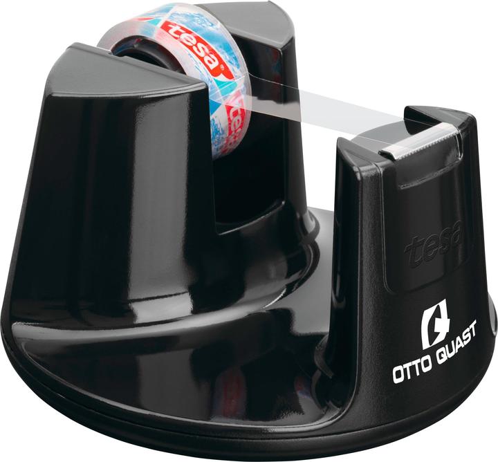 tesa tesafilm COMPACT Tischabroller, Klebeband-Spender mit Anti-Rutsch-Boden, inkl. 1 Rolle tesafilm